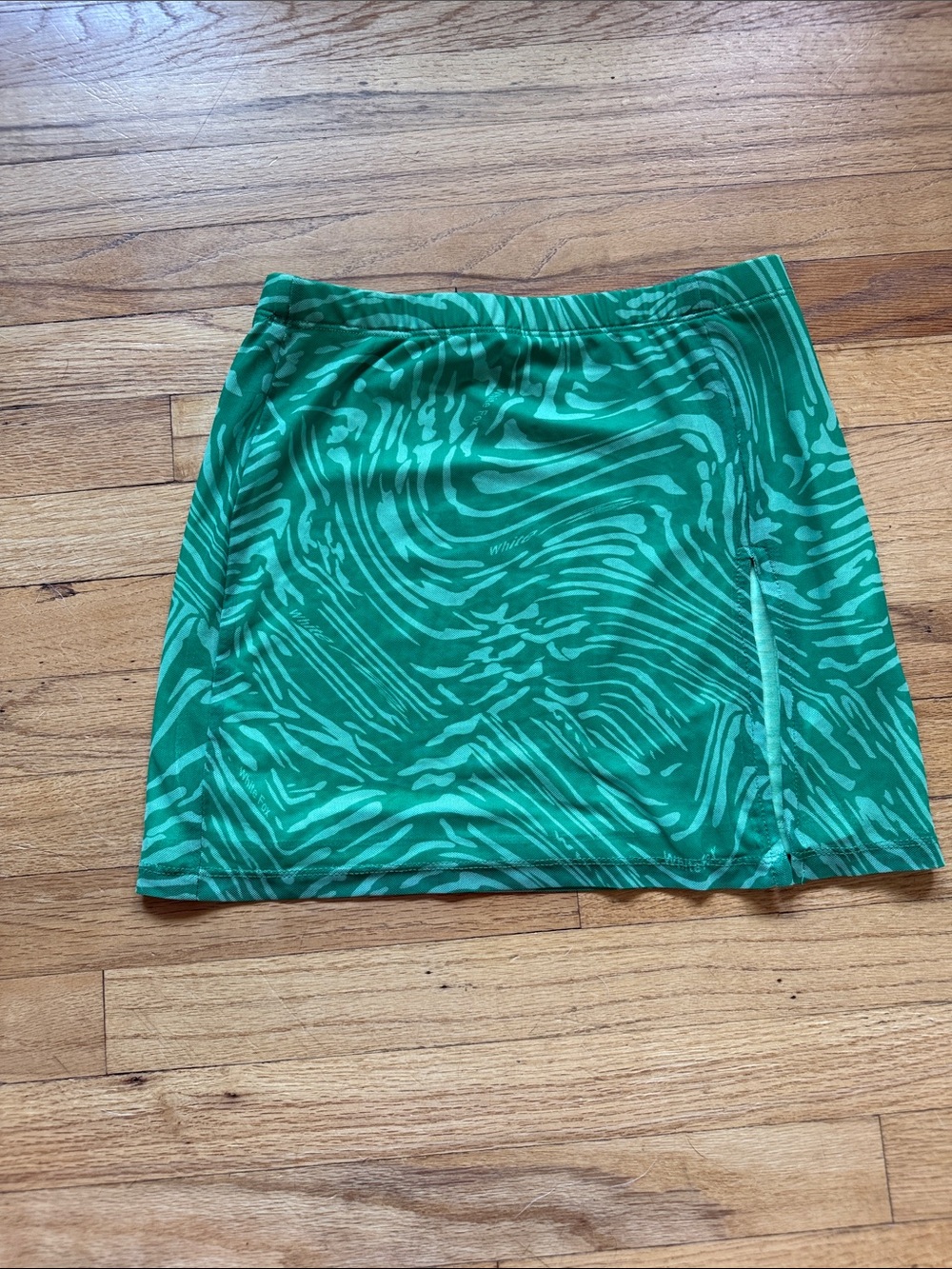 White Fox Boutique Green Swirl Skirt